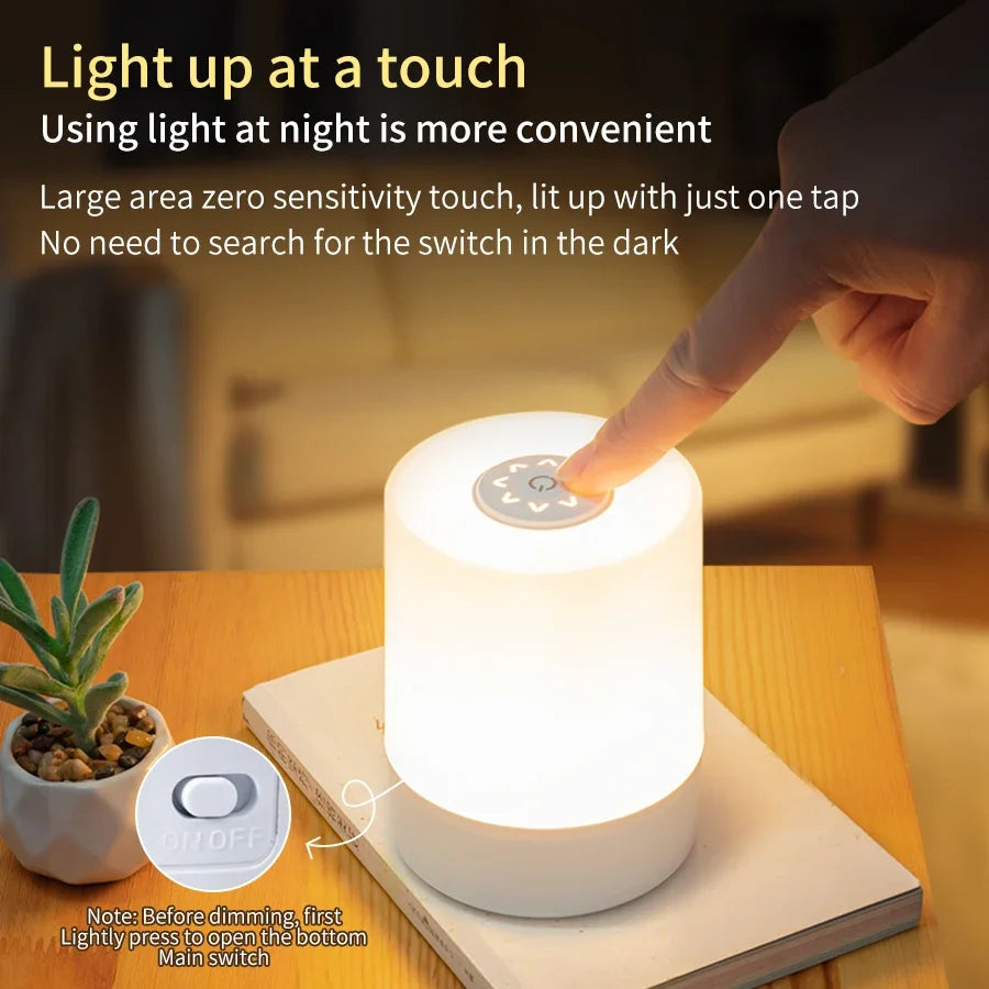 Oplaadbare LED Tafellamp met Touchbediening – Dimbaar