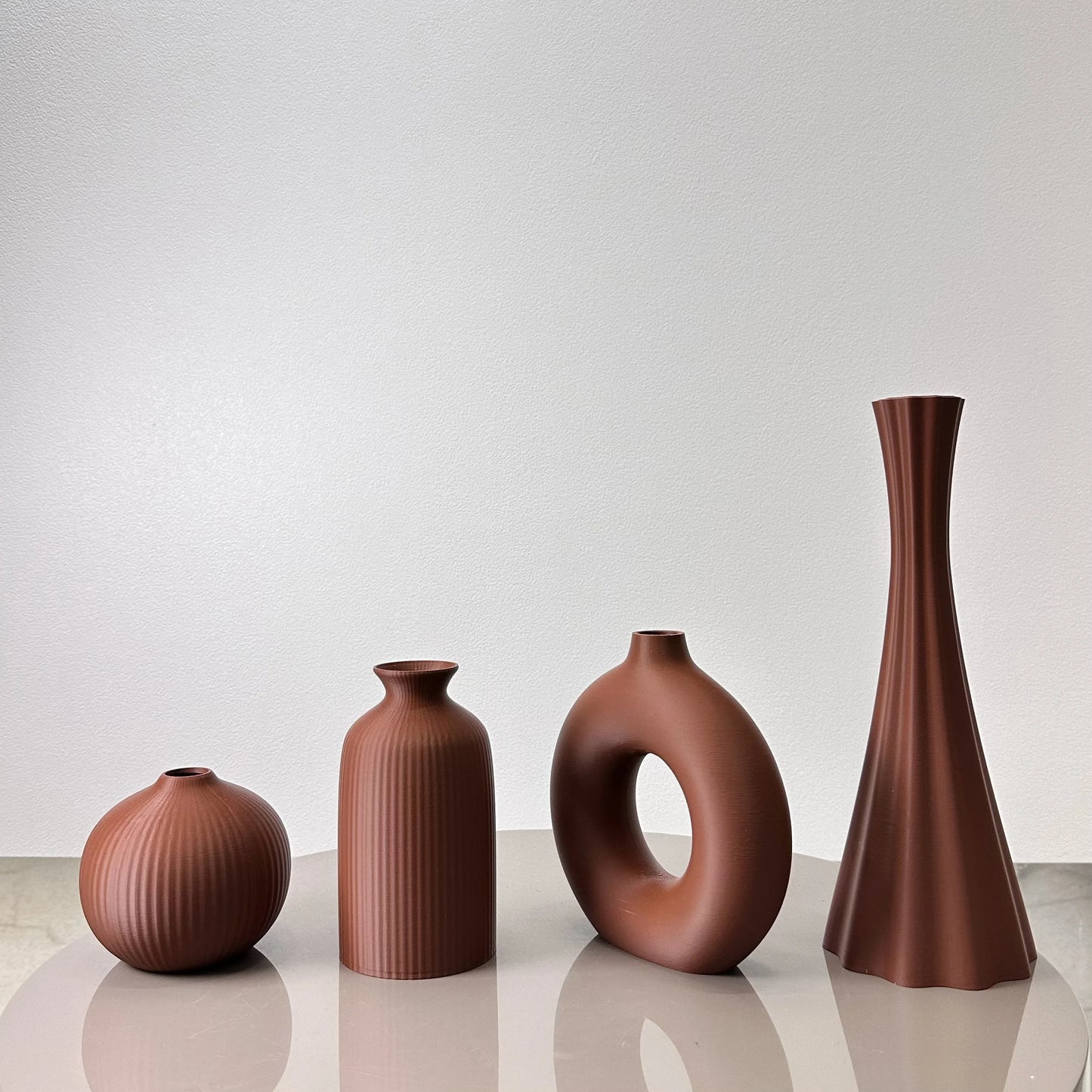 Set van 4 Bohemian vazen – Decoratieve vazen