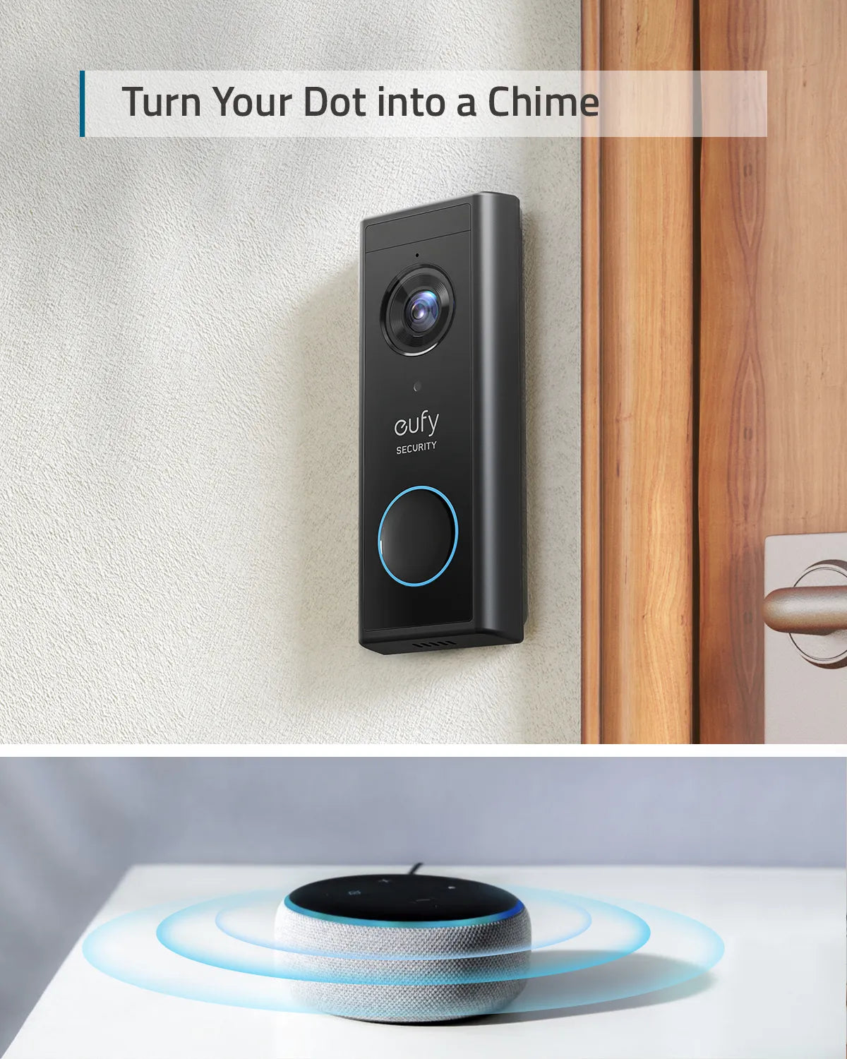 Eufy - Security Video Deurbel Camera - 2K Resolutie