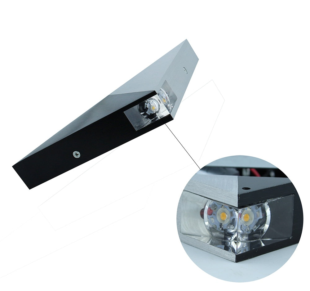 Moderne Driehoekige  LED Wandlamp - 5W