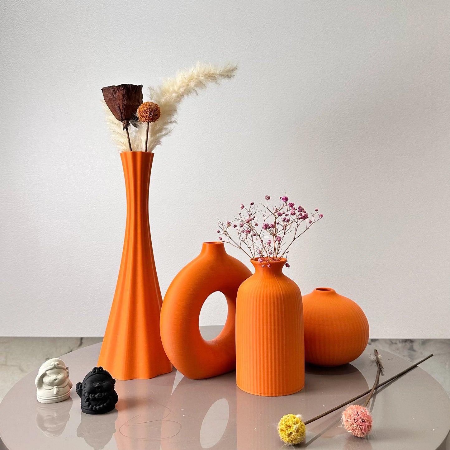 Set van 4 Bohemian vazen – Decoratieve vazen