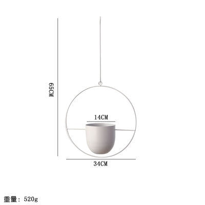 hangende bloempot - Metalen ketting - Zwaaiende bloemenmand