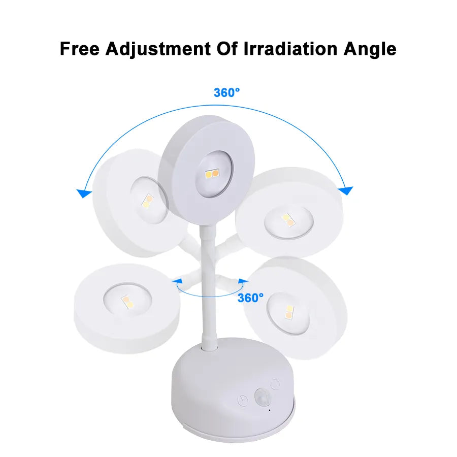 USB Oplaadbare Draadloze Wandlamp met Menselijke Sensor - Dim bare LED-spotlight