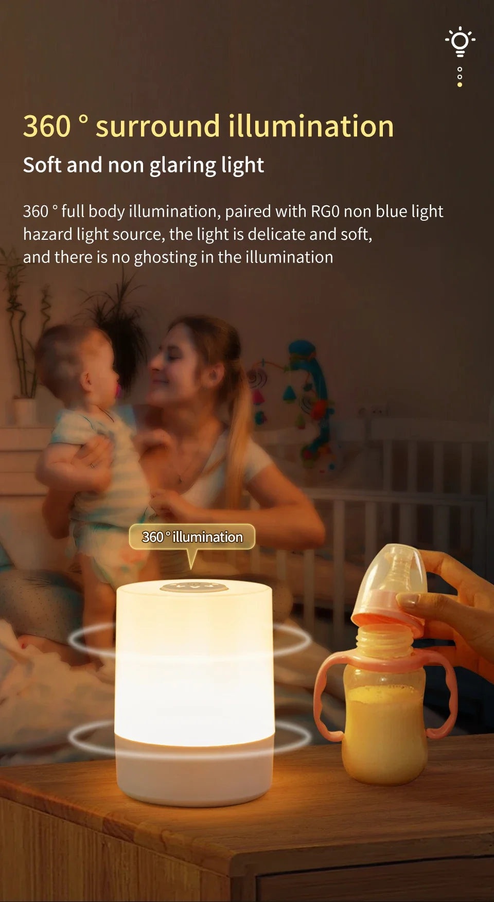 Oplaadbare LED Tafellamp met Touchbediening – Dimbaar