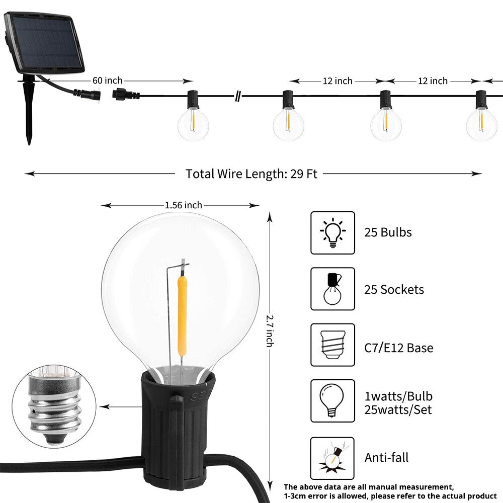 Zonneverlichting - Tuin Slingerlampen G40