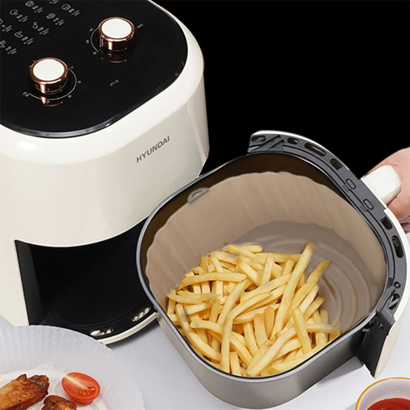 1/2/3 stuks herbruikbare Airfryer siliconen bakplaat en mand