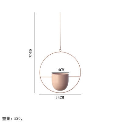 hangende bloempot - Metalen ketting - Zwaaiende bloemenmand