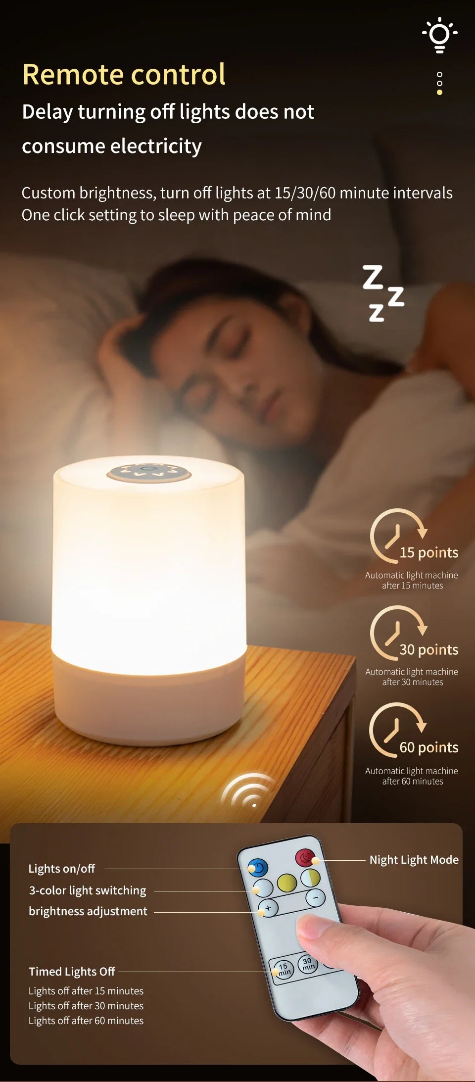 Oplaadbare LED Tafellamp met Touchbediening – Dimbaar