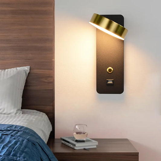 Stijlvolle LED wandlamp - USB Oplaadbaar - Ideaal voor slaapkamer