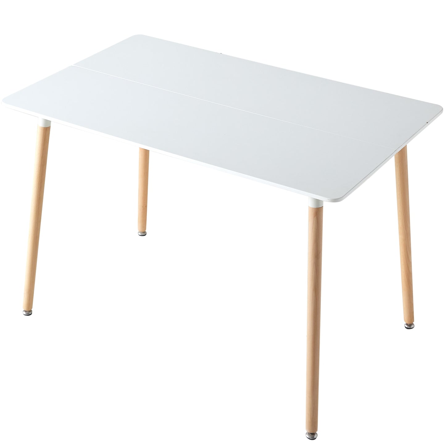 110cm Nordic Keukeneettafel - Rechthoekige tafel Wit