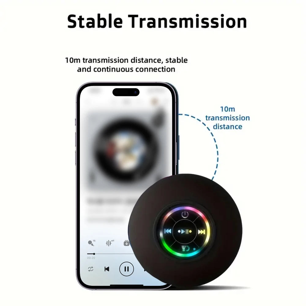 Draadloze bluetooth speaker – Waterdicht (IPX4) met LED & krachtig geluid
