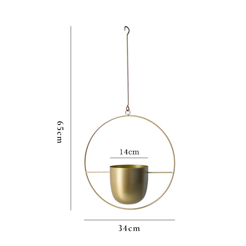 hangende bloempot - Metalen ketting - Zwaaiende bloemenmand