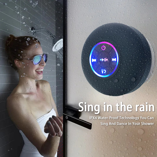 Draadloze bluetooth speaker – Waterdicht (IPX4) met LED & krachtig geluid
