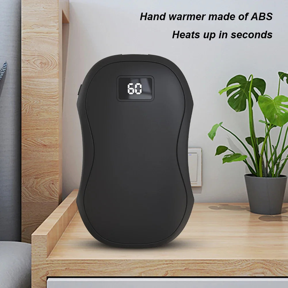 Draagbare handwarmer met digitale weergave