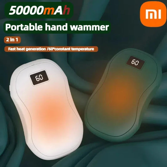 Draagbare handwarmer met digitale weergave