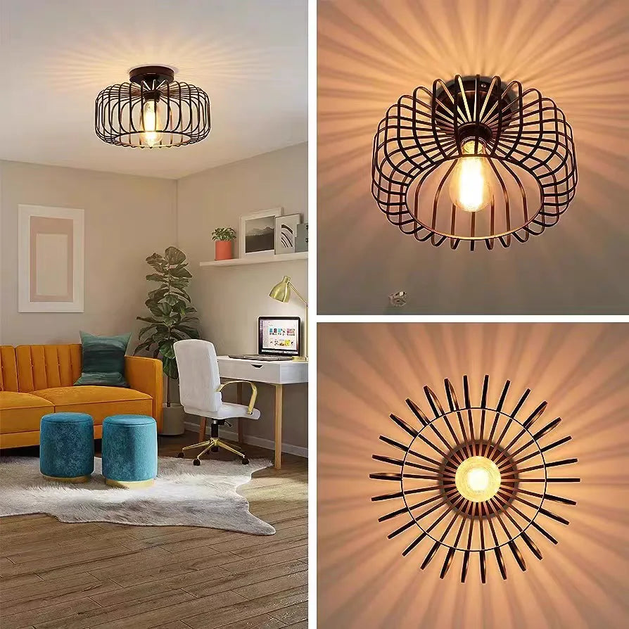 Retro Plafondlamp – Decoratieve Plafonnière