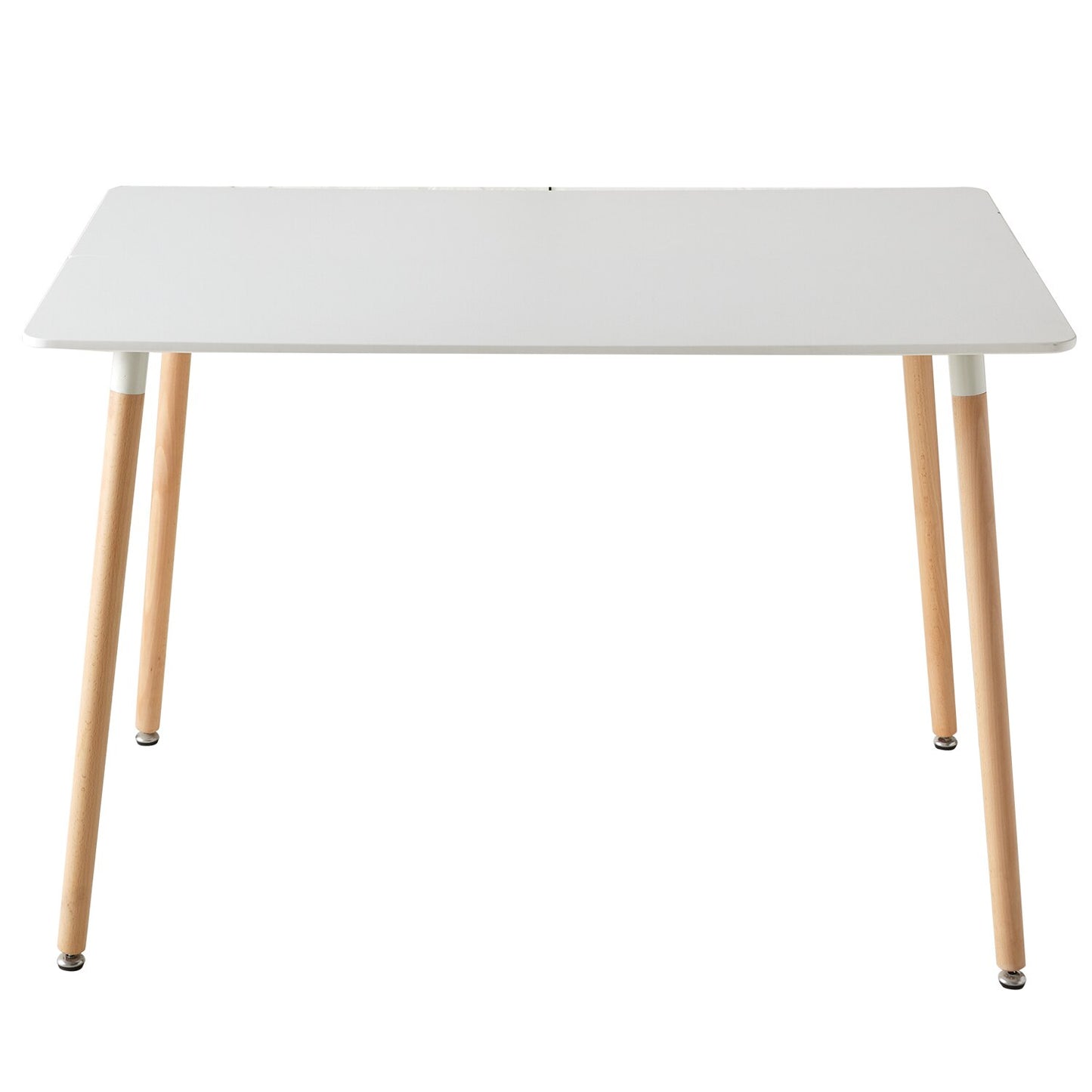 110cm Nordic Keukeneettafel - Rechthoekige tafel Wit