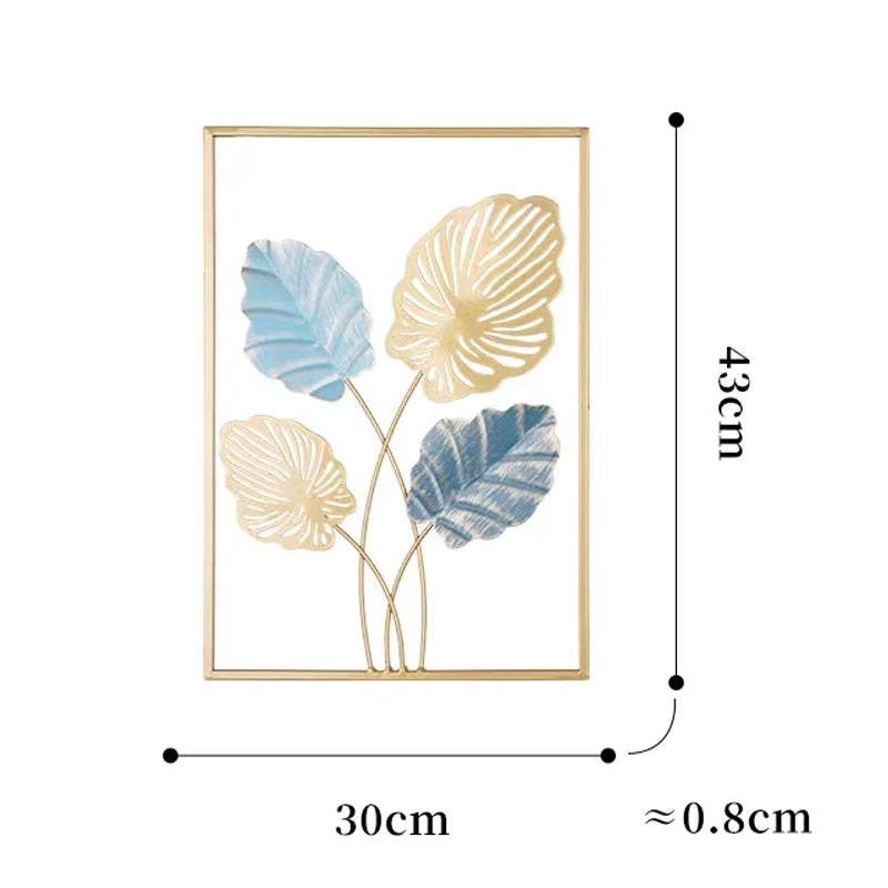 Ginkgo blad Design -Wanddecoratie
