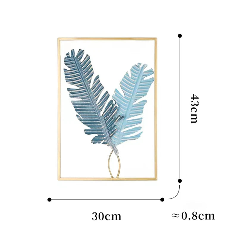 Ginkgo blad Design -Wanddecoratie