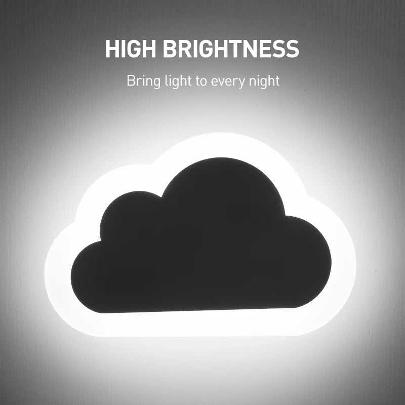 Wolken Design LED wandlamp - Nachtlamp
