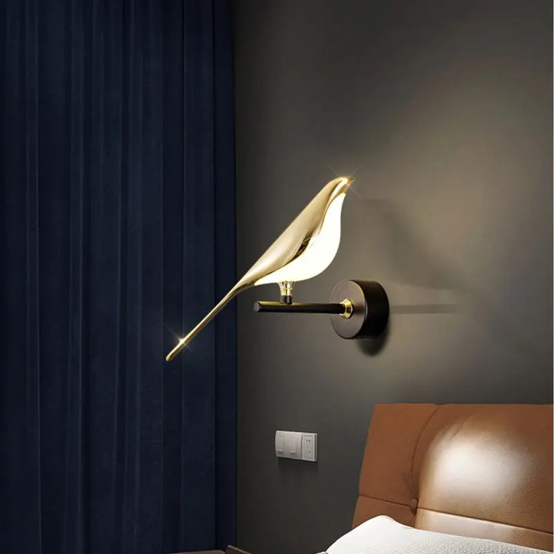 LED wandlamp - Ekster vogel Design