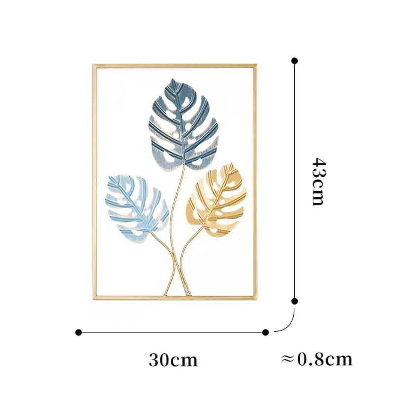 Ginkgo blad Design -Wanddecoratie