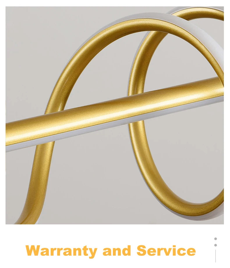 Moderne LED hanglamp 100 of 120 cm – zwart, goud of wit