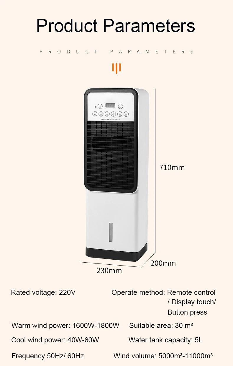 Royal mobiele luchtkoeler & verwarming 4-in-1