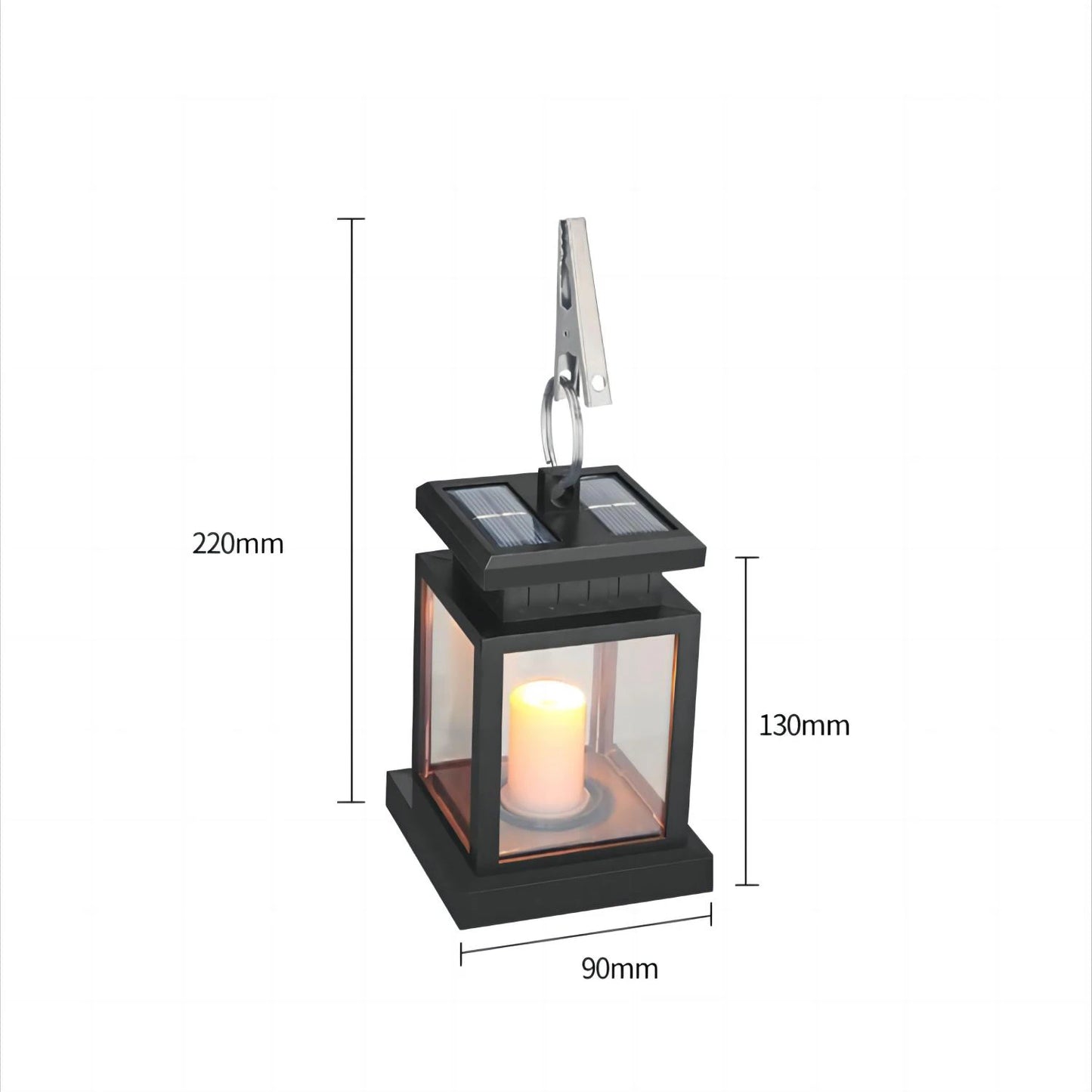 LED Zonnelicht Kaarslantaarn - Sfeervolle Ledverlichting