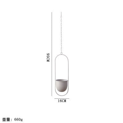 hangende bloempot - Metalen ketting - Zwaaiende bloemenmand