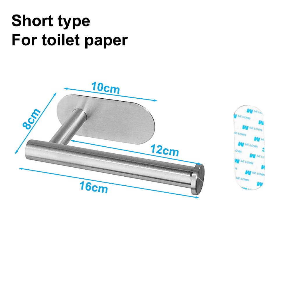 Ponsvrije Papier Handdoekhouder - Roestvrij Staal