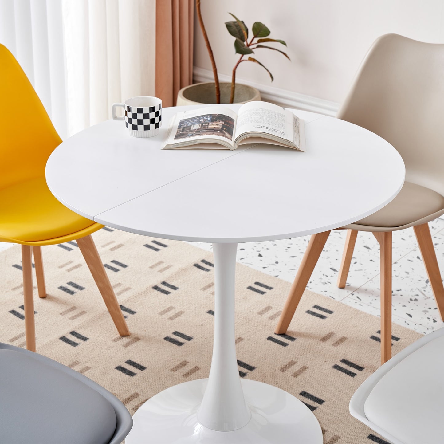 Nordic Moderne Ronde Tafel - Wit