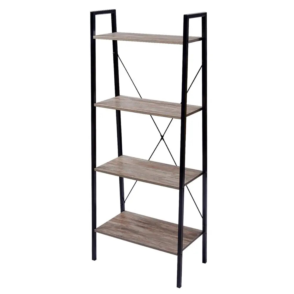 Houten ladder boekenplank - Opbergrek