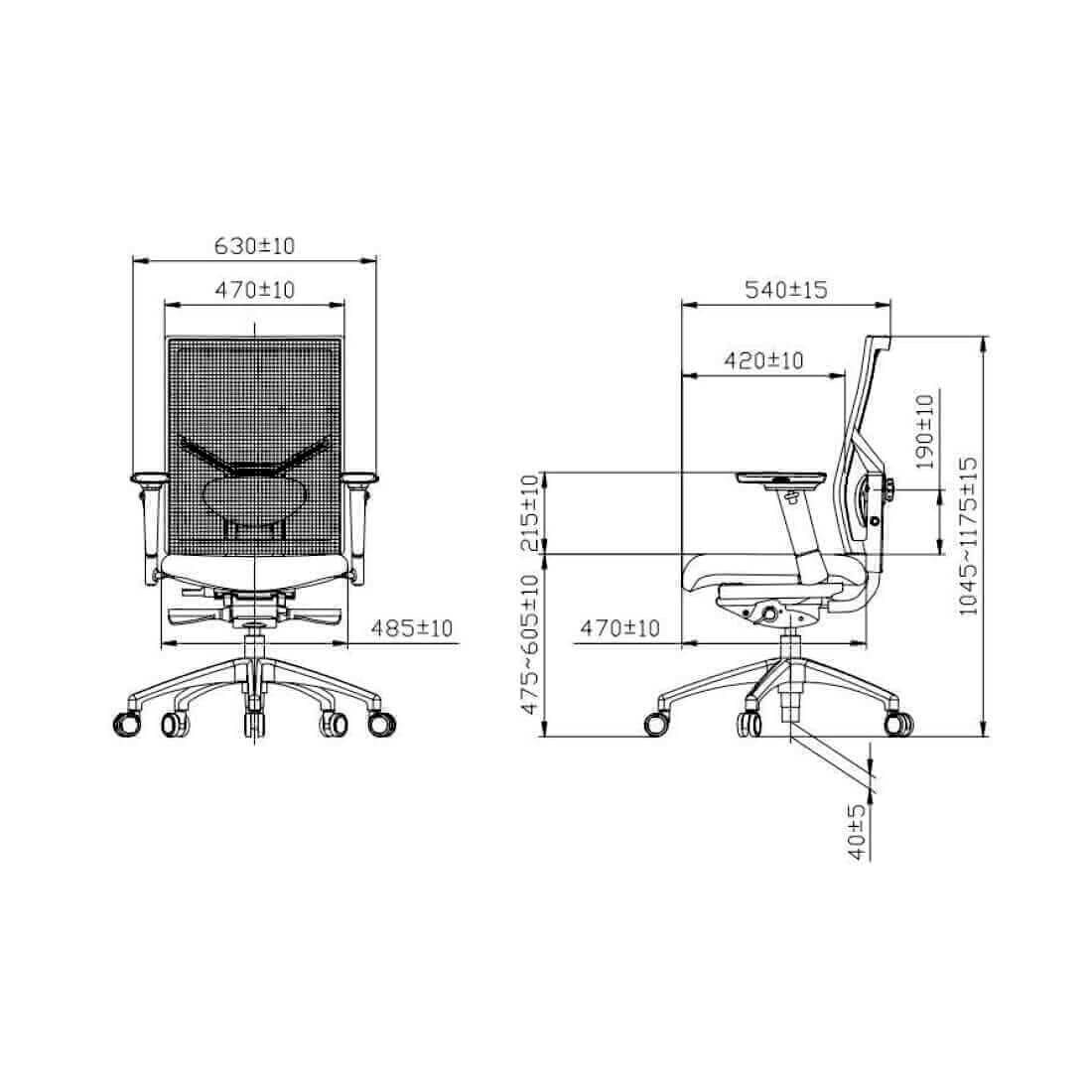 Zuidas Mesh - Bureaustoel Ergonomisch Design