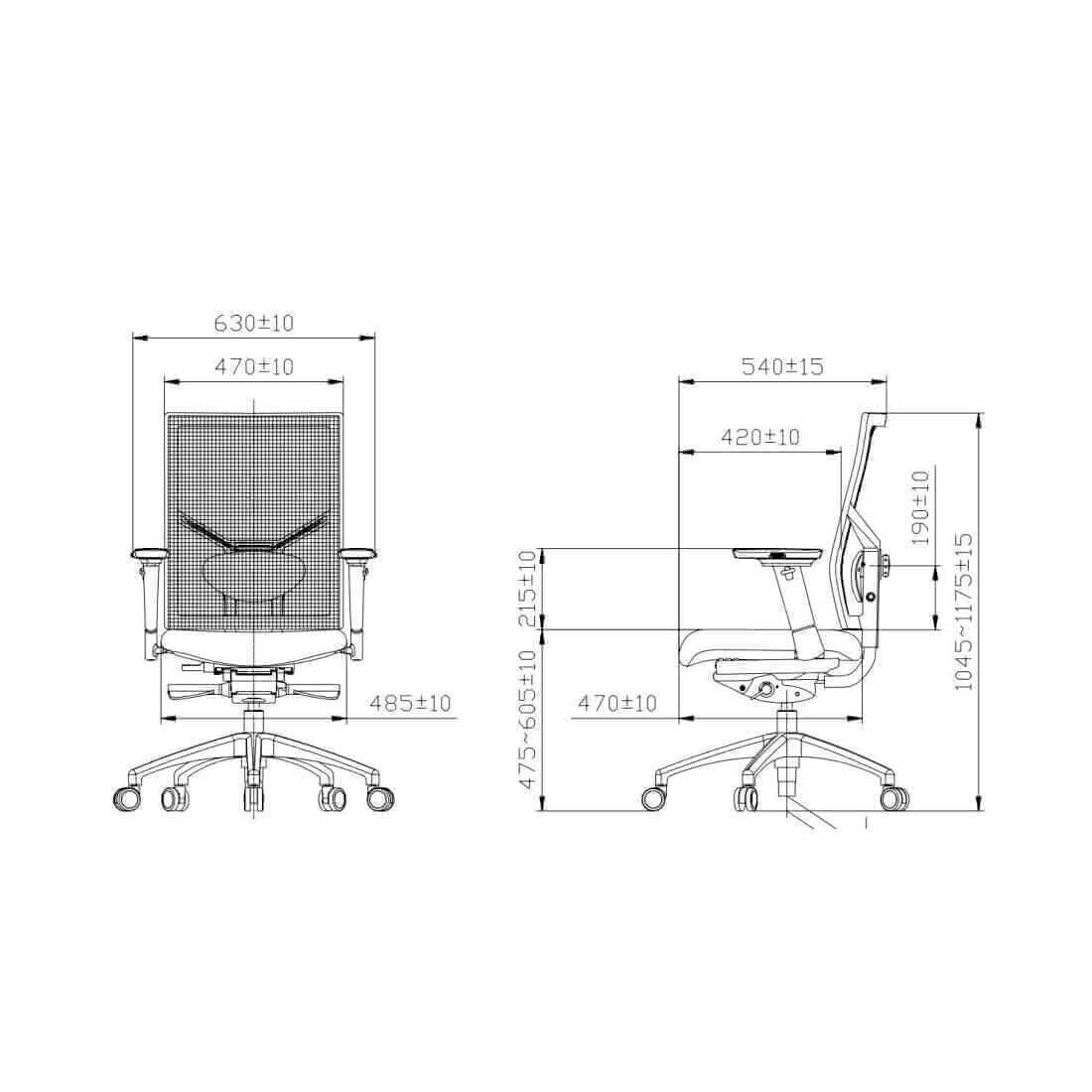 Zuidas Comfort - Bureaustoel Ergonomisch Design