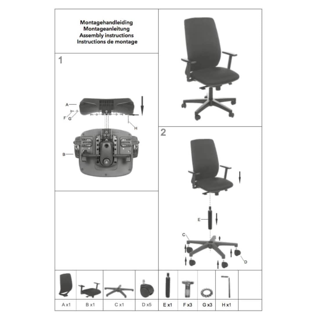 De Singel Comfort - Ergonomische Bureaustoel