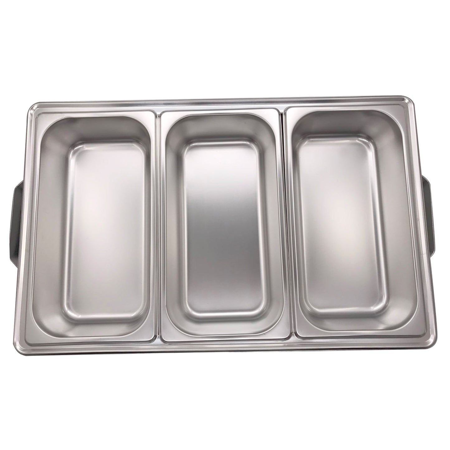 Herzberg HG-8022-3: RVS Chafing Dish - 3 Stuks 1/3e Voedselpan