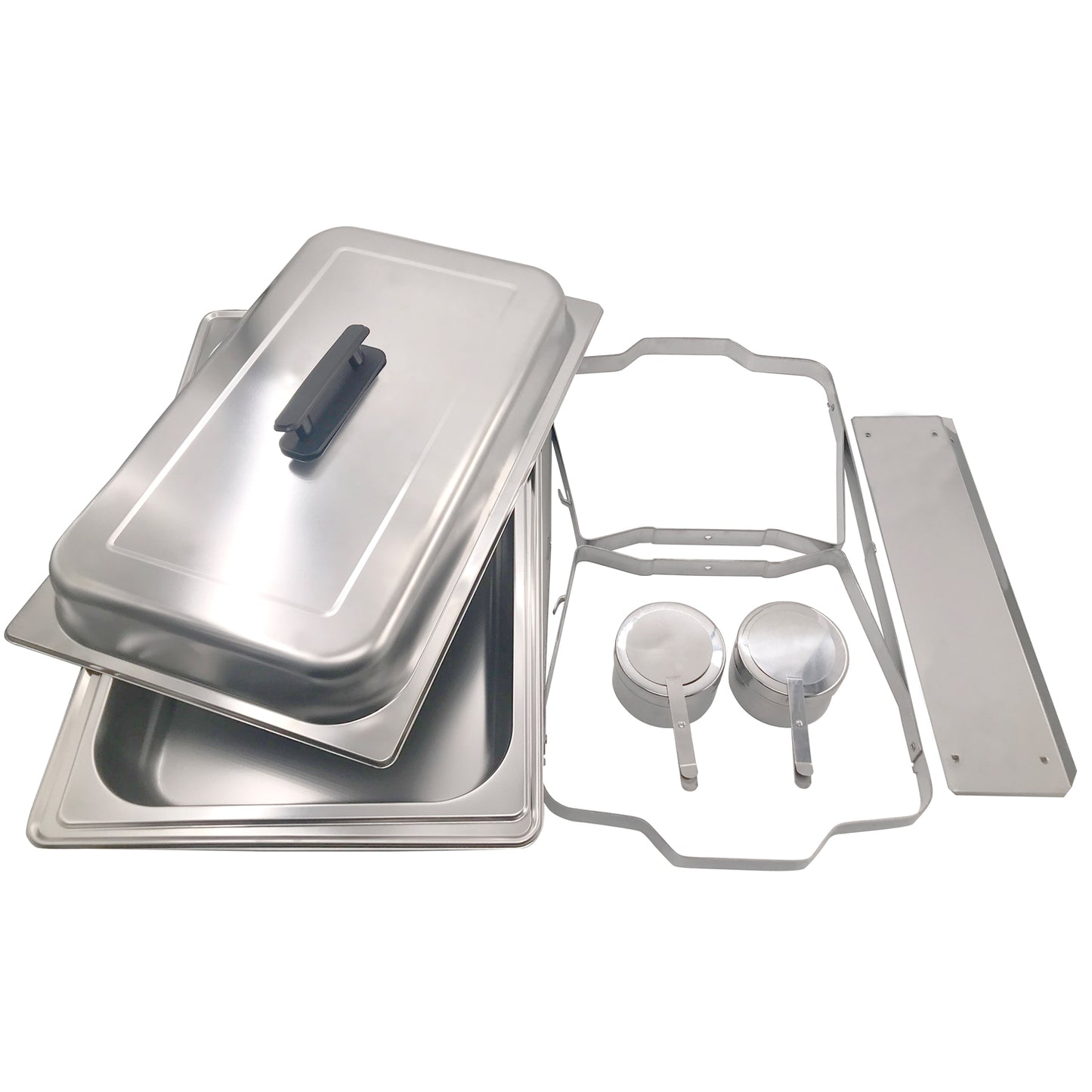 Herzberg HG-8022-3: RVS Chafing Dish - 3 Stuks 1/3e Voedselpan