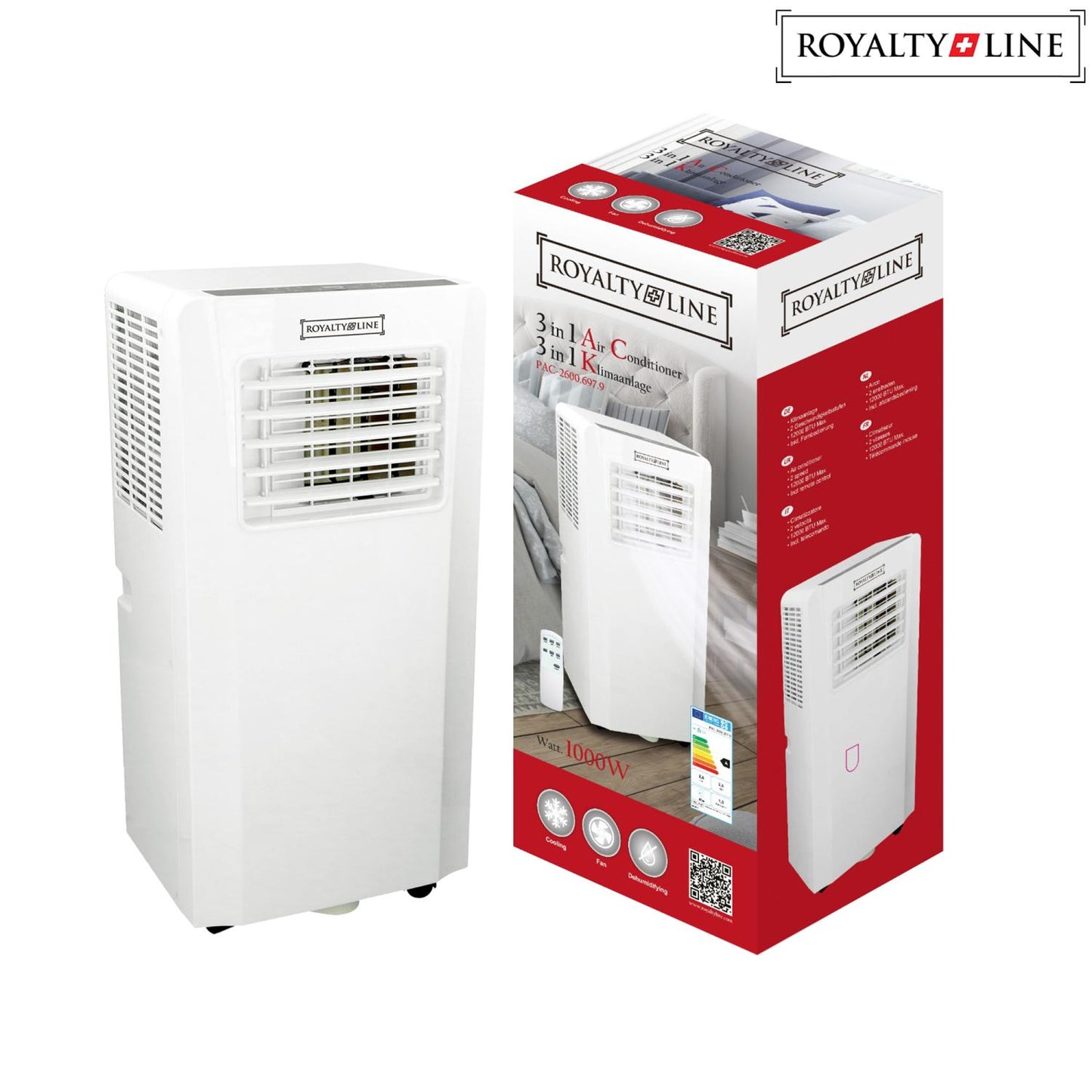 Royalty Line - Mobiele Airconditioning met Afstandsbediening