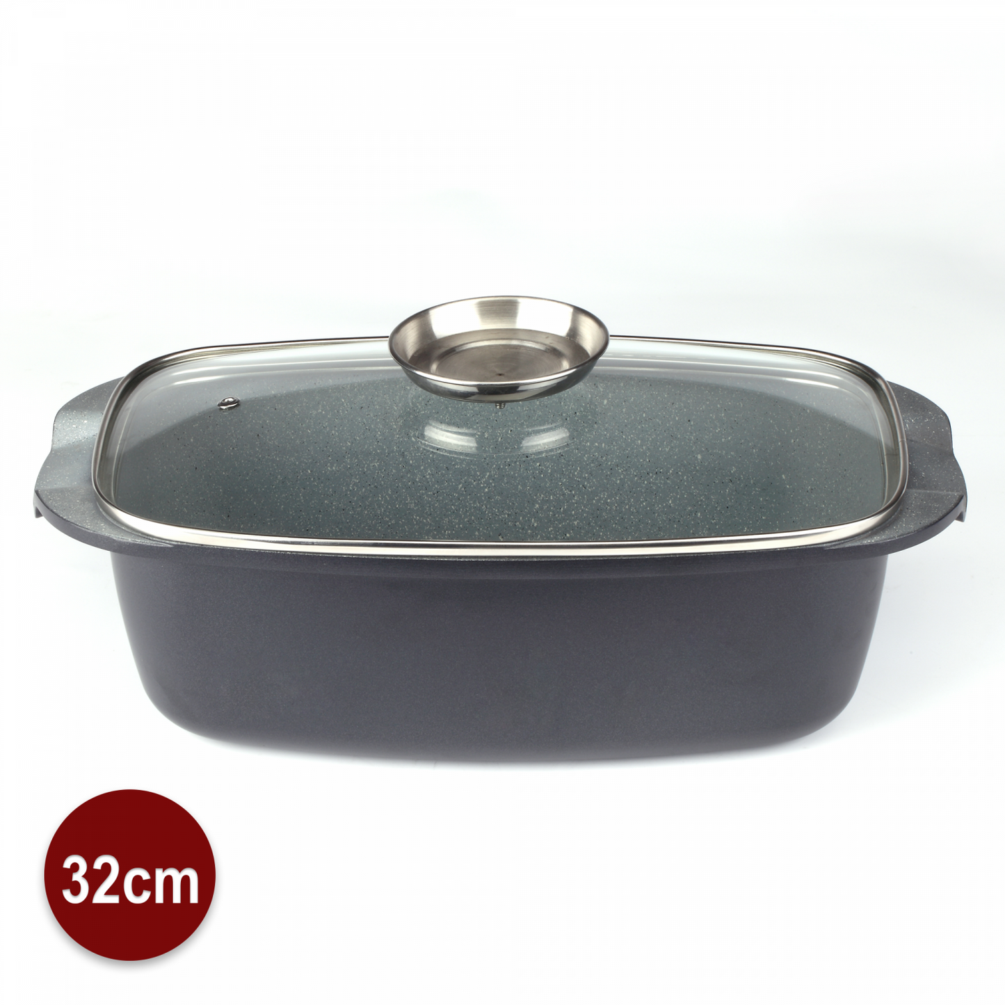 Royalty Line RL-ACR32M: 32 cm braadpan met marmeren coating