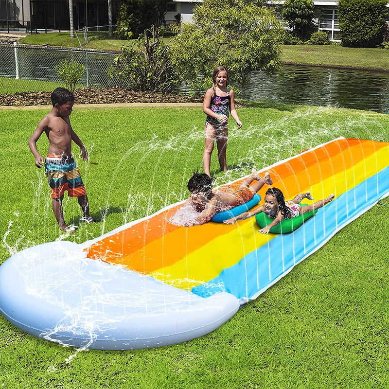 Opblaasbare Water Splash Glijbaan voor Kinderen - met sproeier